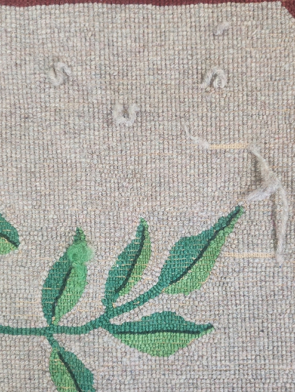 Floral Hooked Rug - Picture 3 of 6